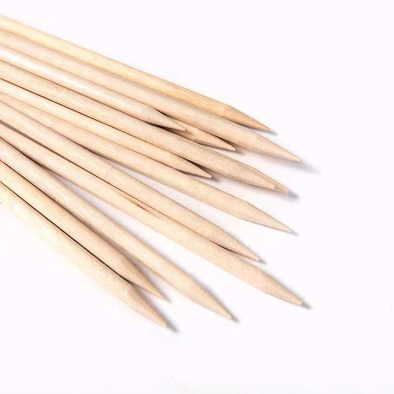100pcs Cuticle Pushers - Orangewood Sticks (3in)