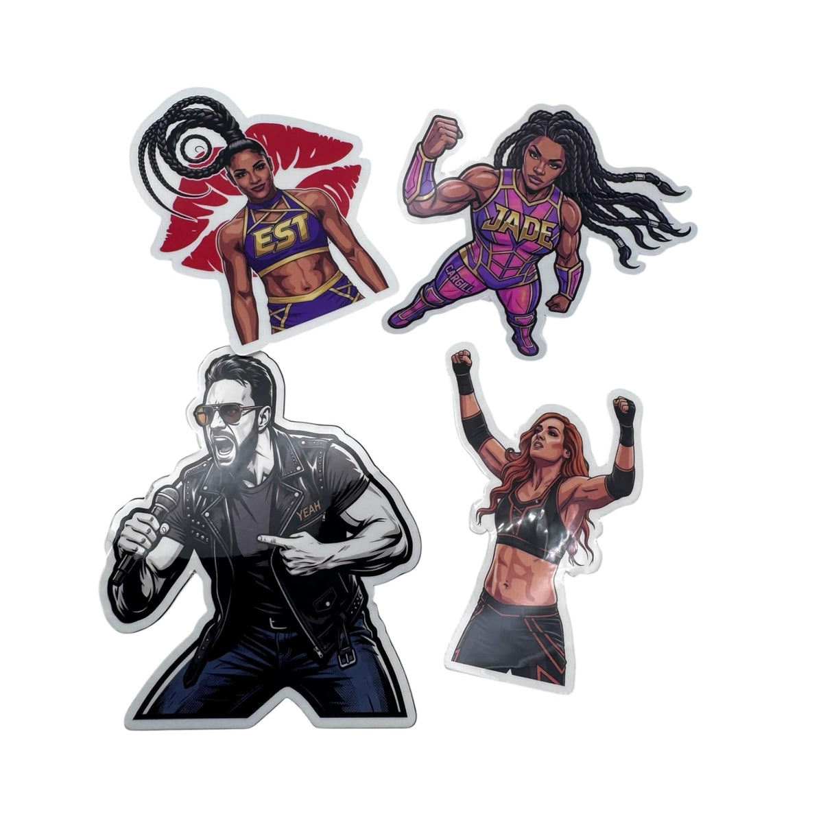 ELITE WRESTLING LEGENDS | 25pc Pro Wrestling Vinyl Stickers