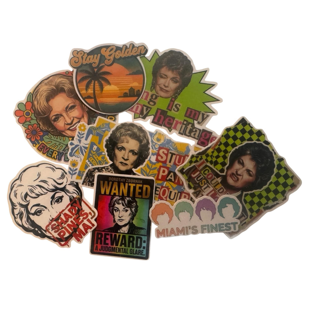 GOLDEN GIRLS | 25pc Retro Comedy Vinyl Stickers