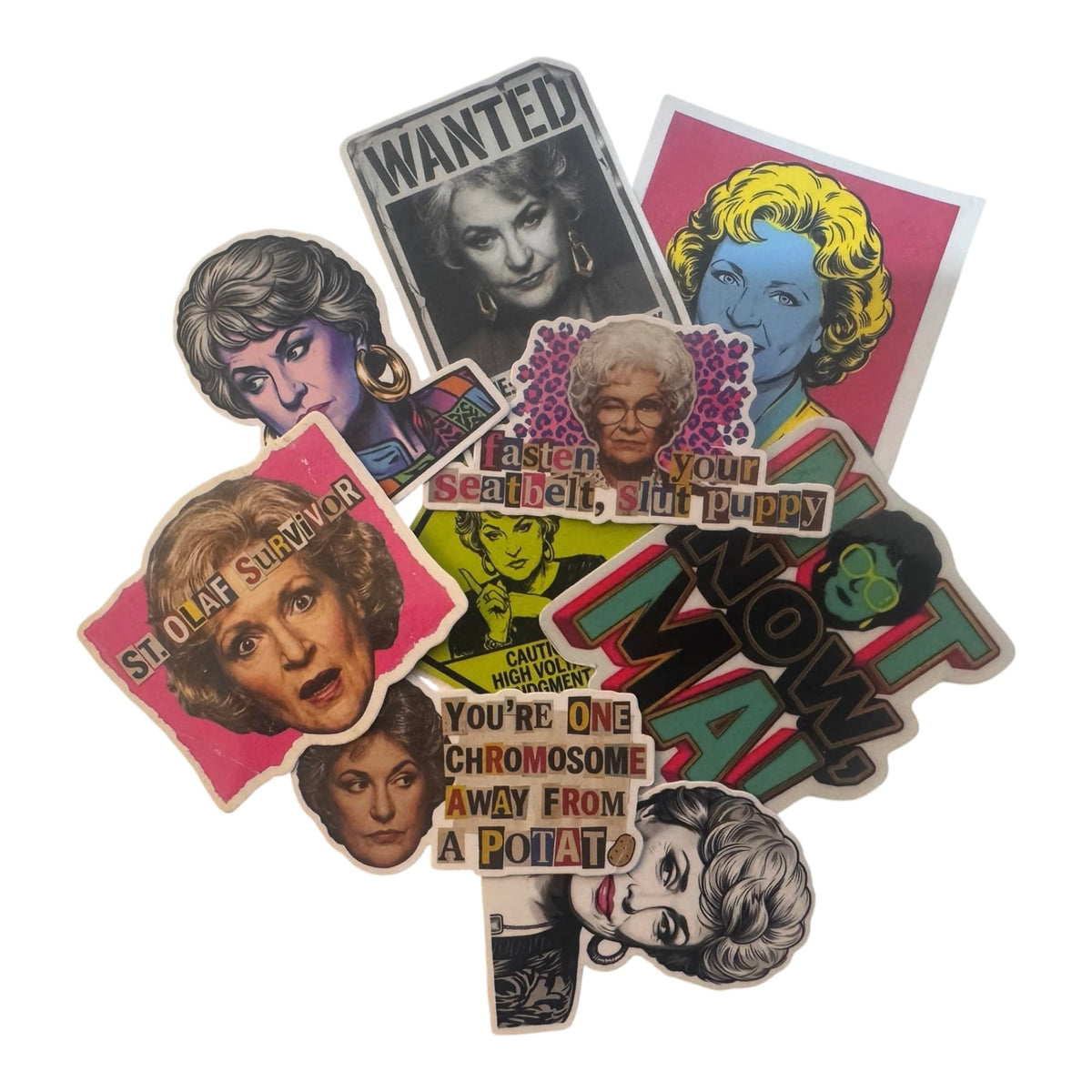 GOLDEN GIRLS | 25pc Retro Comedy Vinyl Stickers
