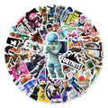VICTORY ROYALE | 50pc Gamer Graffiti Waterproof Stickers