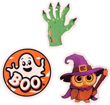 50PCS Halloween Stickers for Kids - Cute Vinyl Halloween Stickers Waterproof Spooky Stickers for Trick or Treat, Halloween Party Favors, Pumpkin Ghost Witch Decorations for Water Bottles Laptop