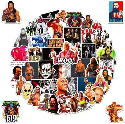 WWE Stickers | 50pcs Waterproof Vinyl Stickers