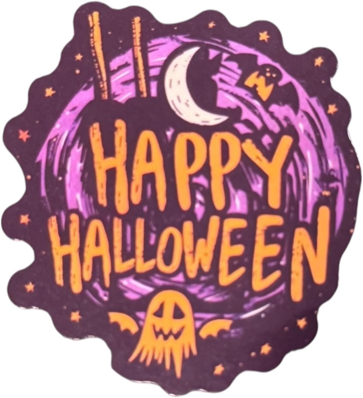 50PCS Halloween Stickers for Kids - Cute Vinyl Halloween Stickers Waterproof Spooky Stickers for Trick or Treat, Halloween Party Favors, Pumpkin Ghost Witch Decorations for Water Bottles Laptop