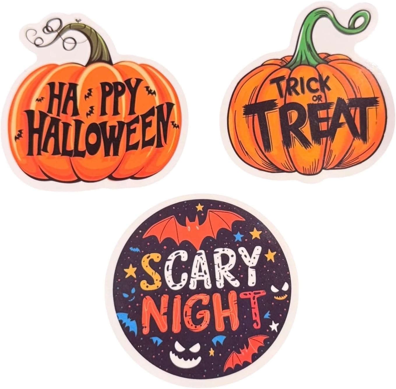 50PCS Halloween Stickers for Kids - Cute Vinyl Halloween Stickers Waterproof Spooky Stickers for Trick or Treat, Halloween Party Favors, Pumpkin Ghost Witch Decorations for Water Bottles Laptop