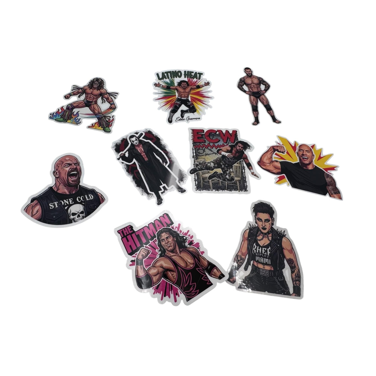 ELITE WRESTLING LEGENDS | 25pc Pro Wrestling Vinyl Stickers