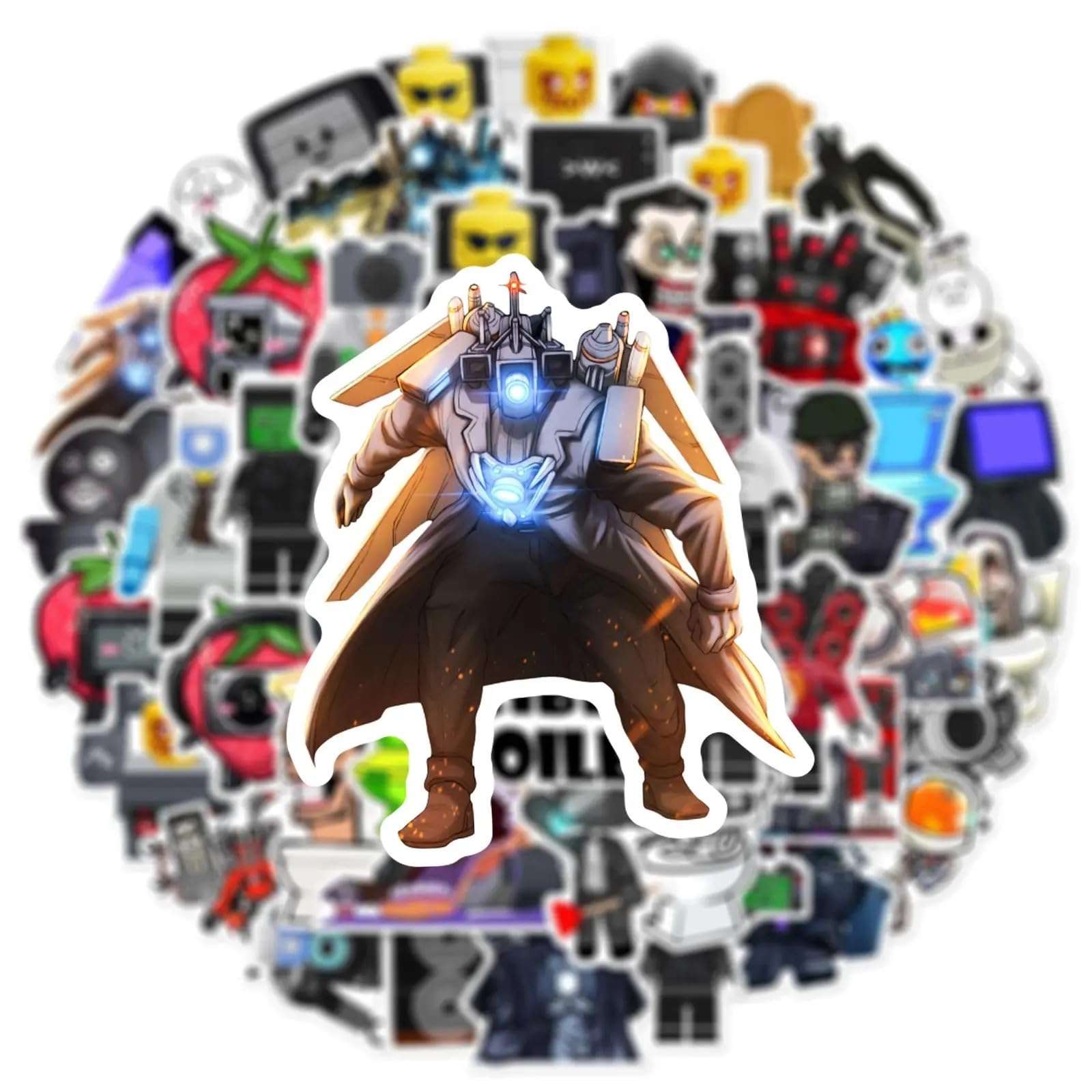 Skibidi Toilet | 50pcs Waterproof Vinyl Stickers