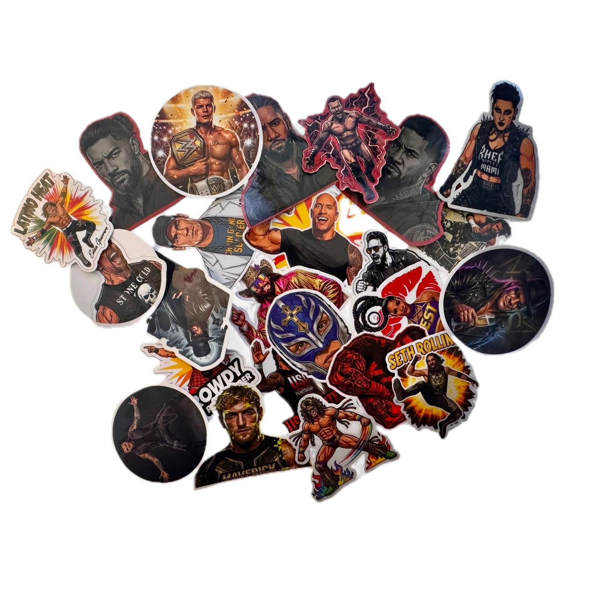 ELITE WRESTLING LEGENDS | 25pc Pro Wrestling Vinyl Stickers