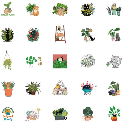 50 Pack Plant Stickers | Waterproof & Durable