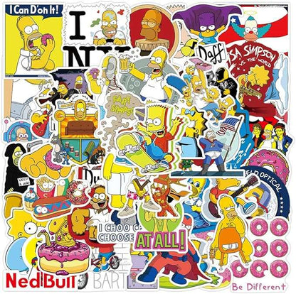 The Simpsons Stickers | 50pcs Waterproof Vinyl Stickers