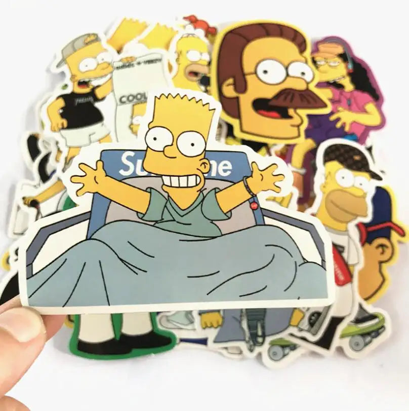 25 Pack Simpsons Stickers: Decorate with Your Favorite Characters ...