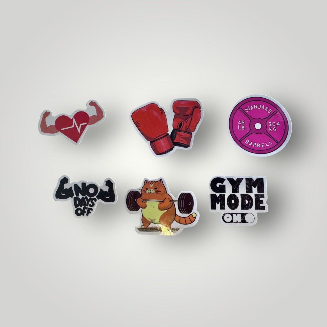 Gym Stickers 50Pcs Insipirational Fitness Planner,Workout Decals for Laptops Hydro Flasks Water Bottles Luggage (Work Out)