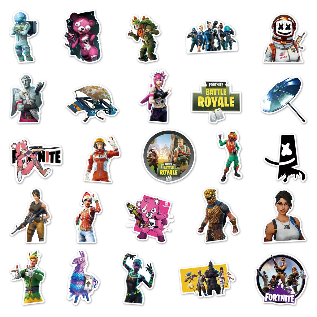 VICTORY ROYALE | 50pc Gamer Graffiti Waterproof Stickers