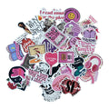Aesthetic bookish stickers for Kindle and planners, literary vinyl decals.