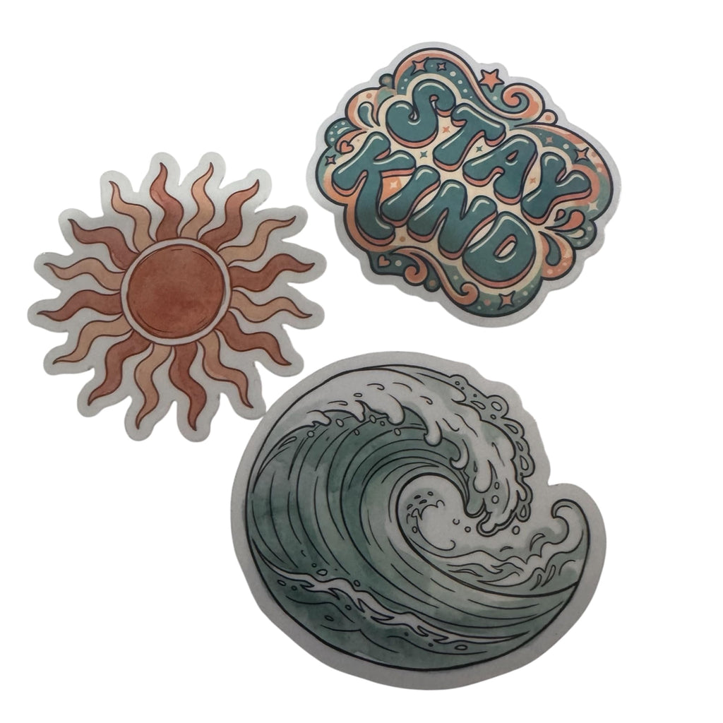 TEAL & TERRACOTTA | 25pc Aesthetic Kindle Vinyl Stickers